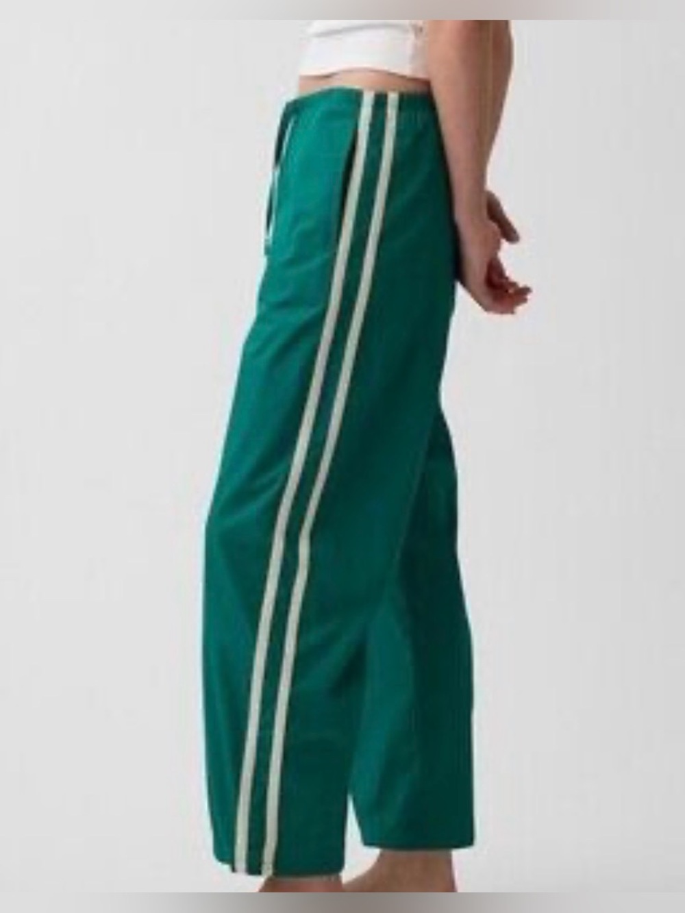 Gap Organic Cotton Poplin Relaxed Easy Stripe Pants